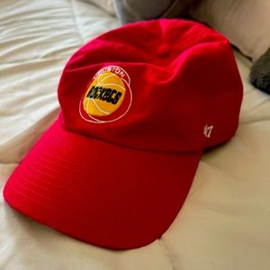 Red houston rockets hat